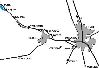 Карта клинского района